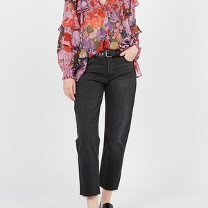 Ba&Sh Jean droit Noir EVAN Blackstone Size 1 or size 4 US